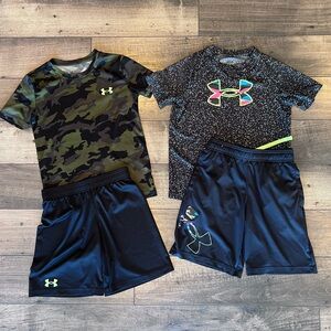 Youth Under Armour Shorts & Shirts Bundle